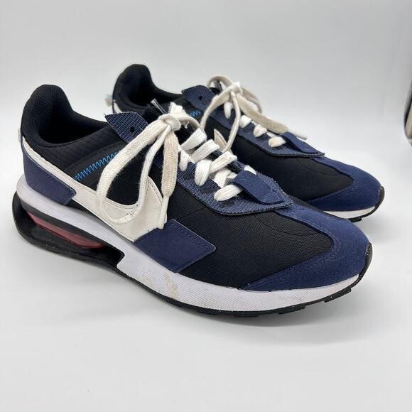 Nike Air Max Pre-Day Black Midnight Navy Blue Athletic Shoes Sneakers Men Size 8